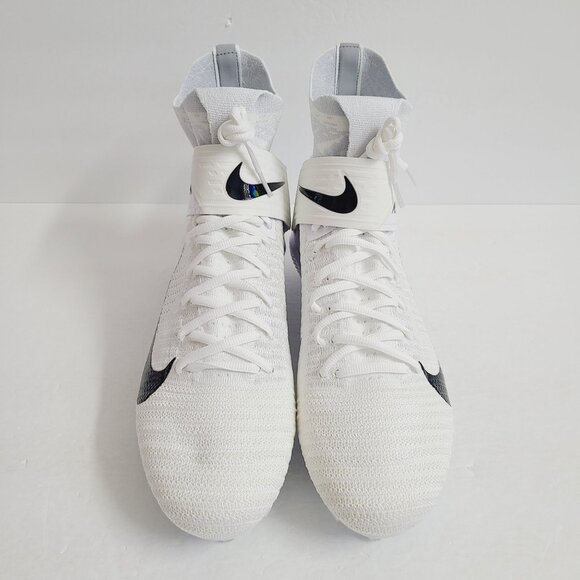 Nike Alpha Menace Elite 2 Flyknit Football Cleats CI1530-100 Size 11.5 White #1 main image 5